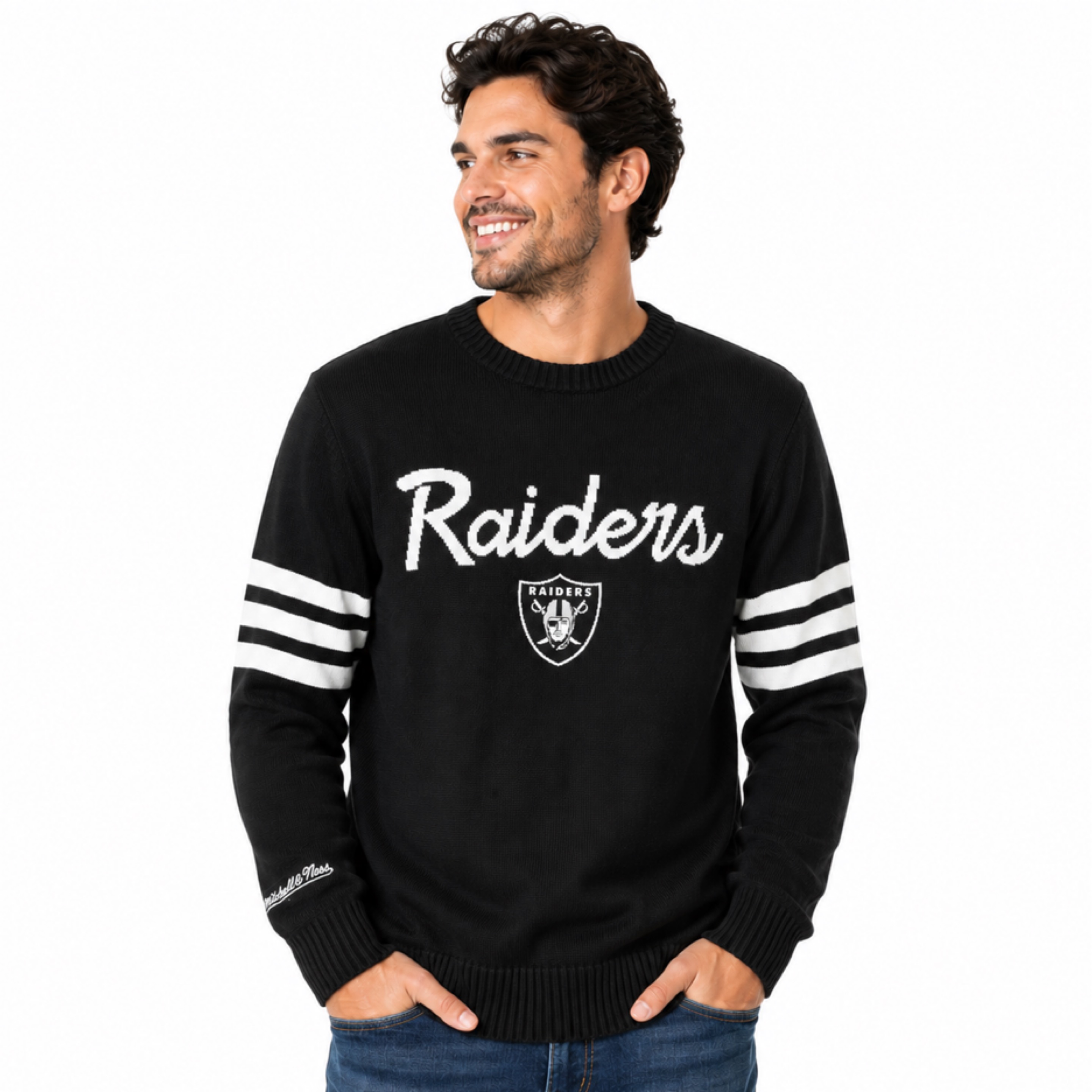 Las Vegas Raiders Head Coach Mitchell and Ness Sweater