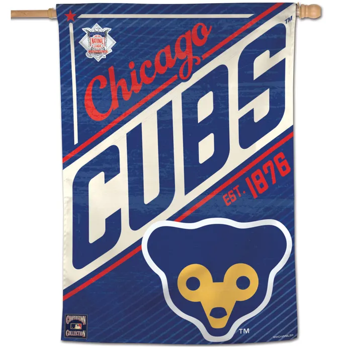Chicago Cubs Cooperstown Vertical House Flag 28x40"