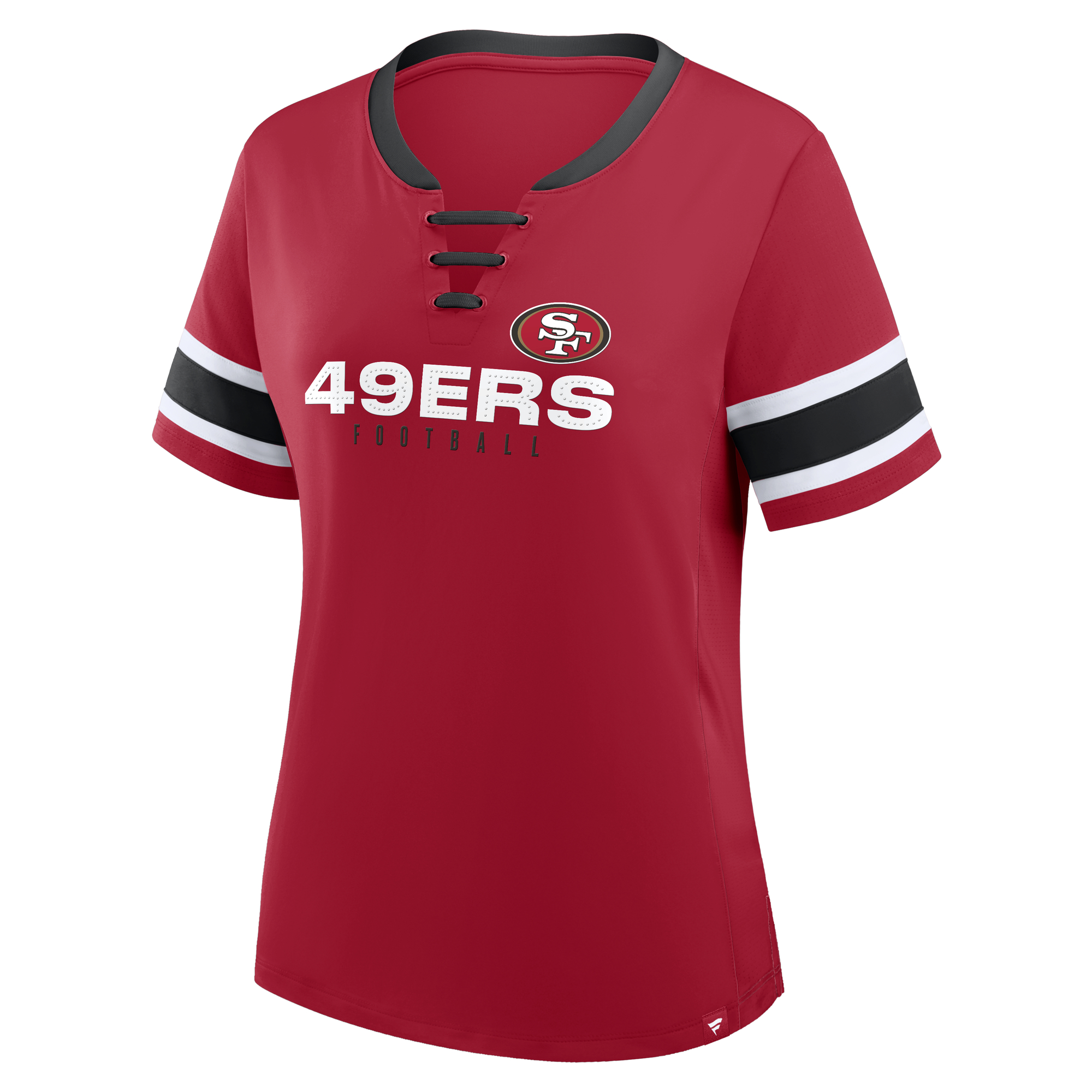 San Francisco 49ers Ladies Draw Play Rhinestone Laced Jersey