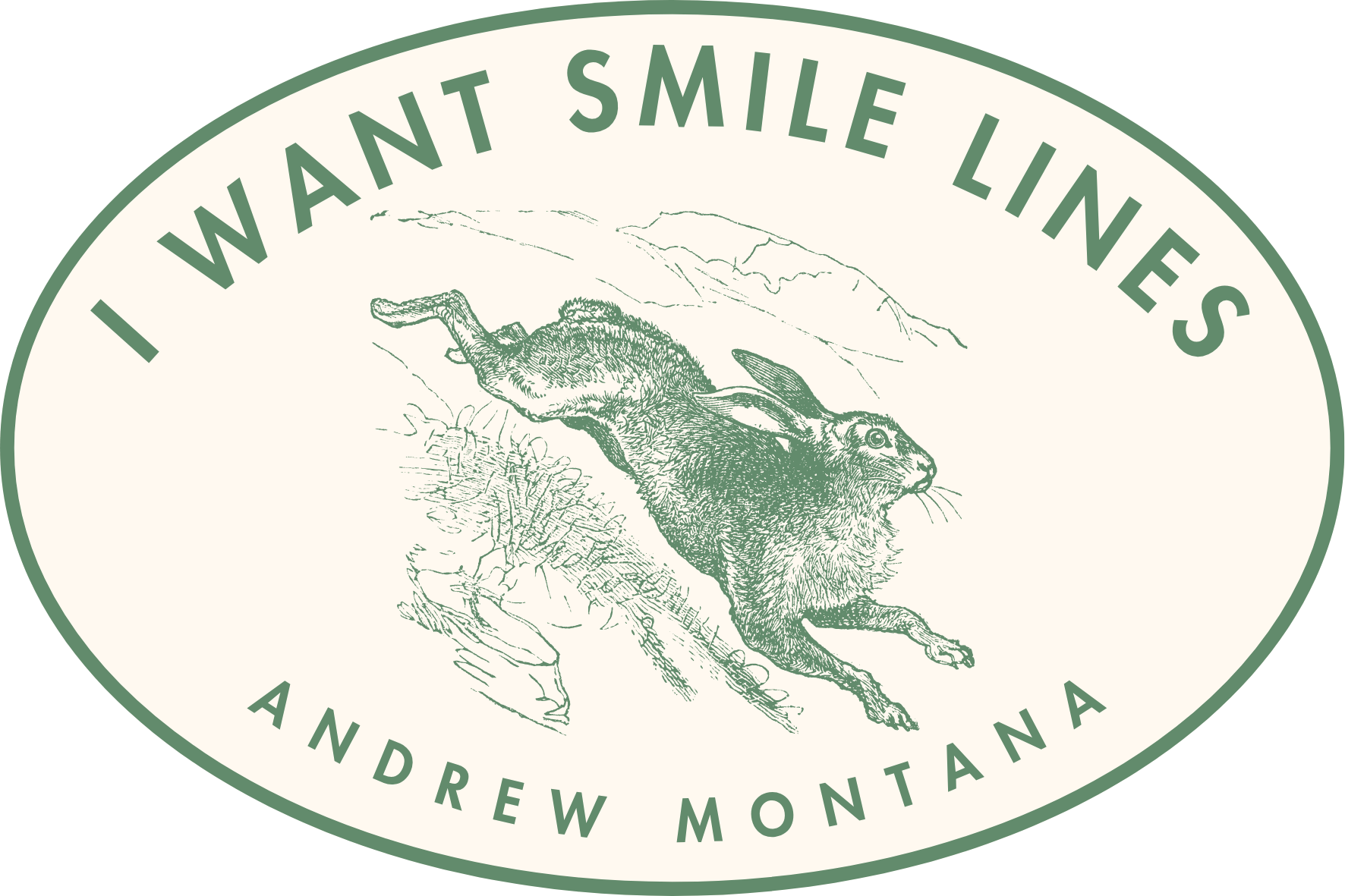 I Want Smile Lines Sticker