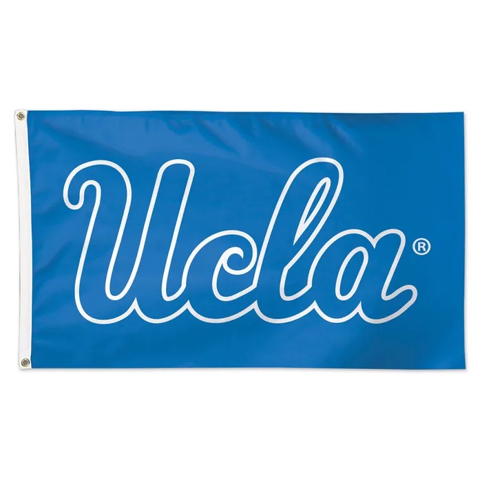 UCLA Bruins Deluxe Blue Stencil Script Flag 3x5'