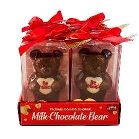 Valentine Be Mine Heart Milk Chocolate Bear 2.12oz, 6ct