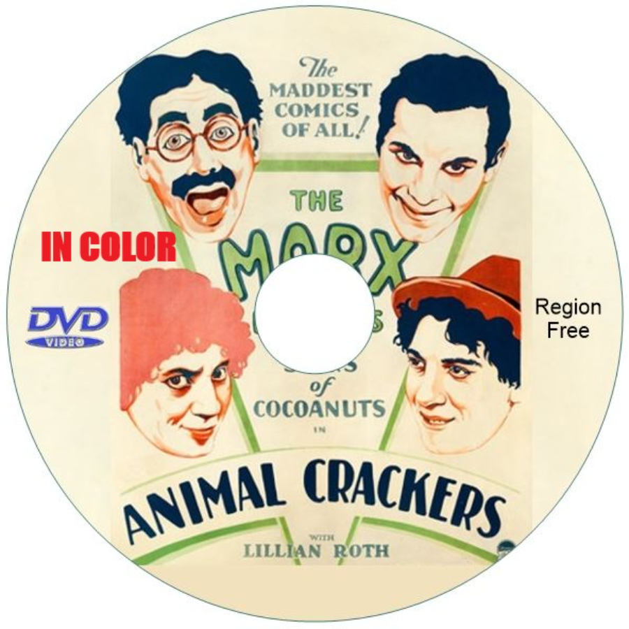 Animal Crackers (1930) in Color, DVD