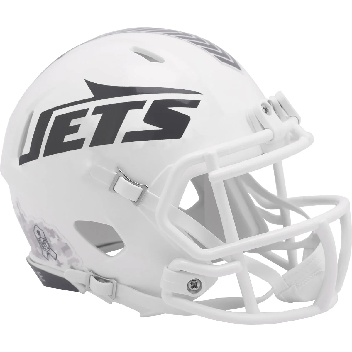 New York Jets 2024 Riddell Salute to Service Speed Mini Helmet