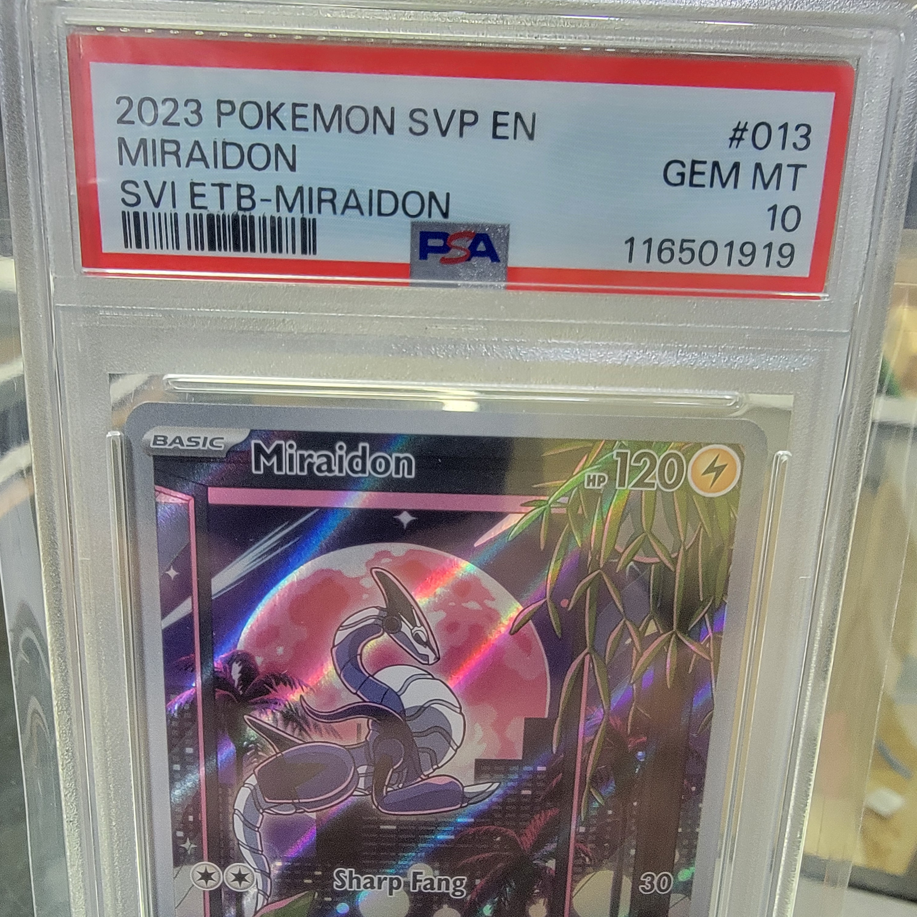 Psa 10 Miraidon S+V ETB Promo Graded Card