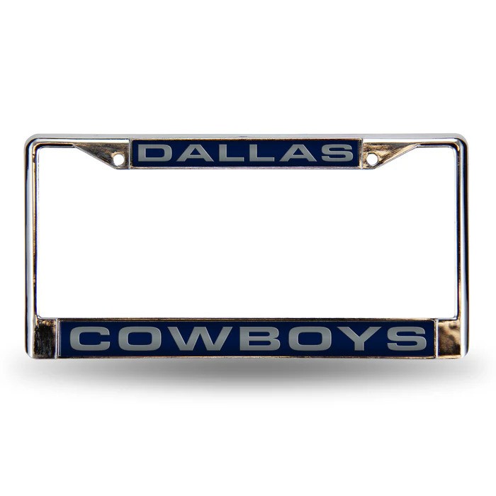 Dallas Cowboys Laser Chrome License Plate Frame