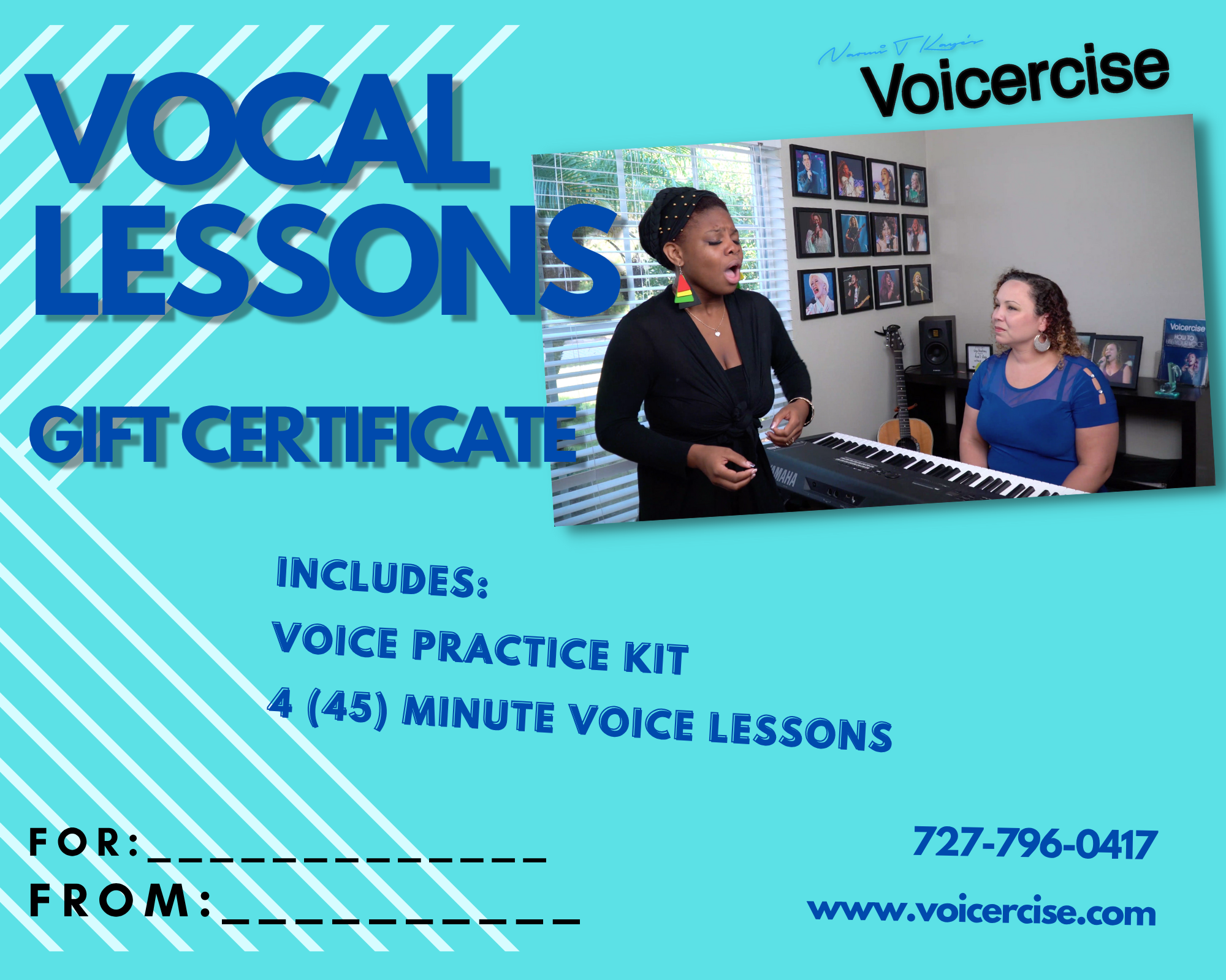 Voice Lesson Gift Certificate