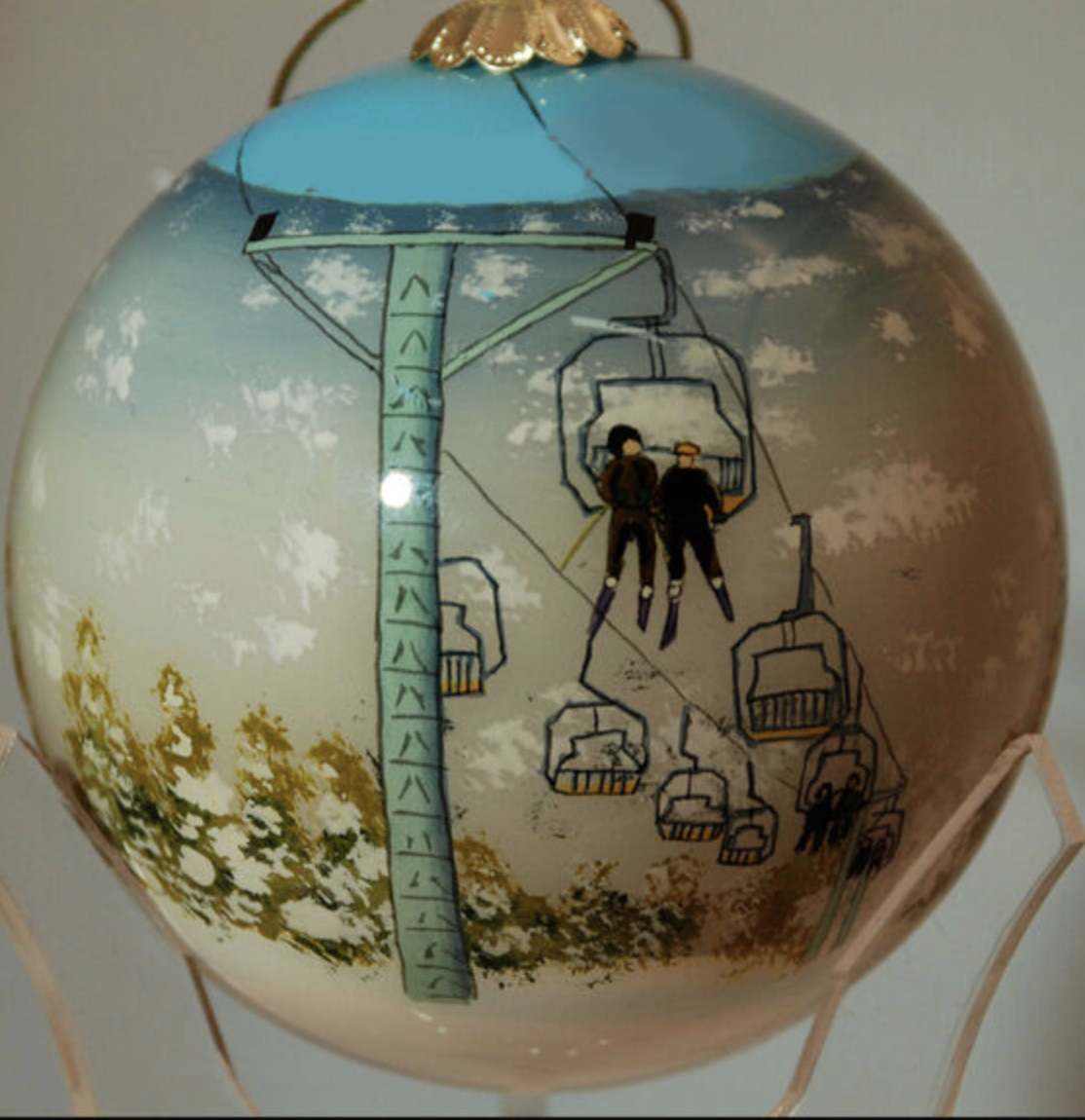 Hand painted Glass Ball Ornament from Art Studio Company