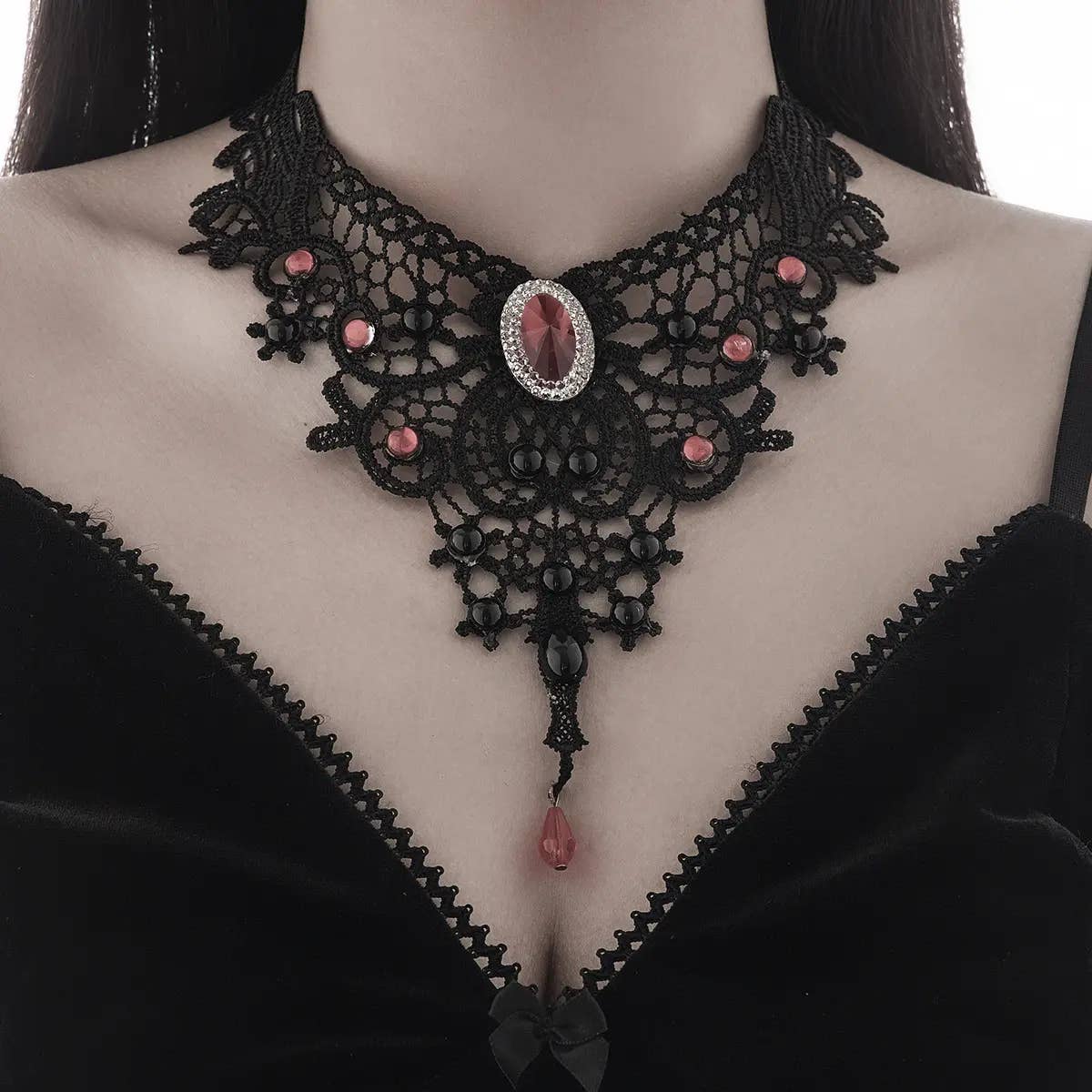 Vintage Gothic Lace Necklace