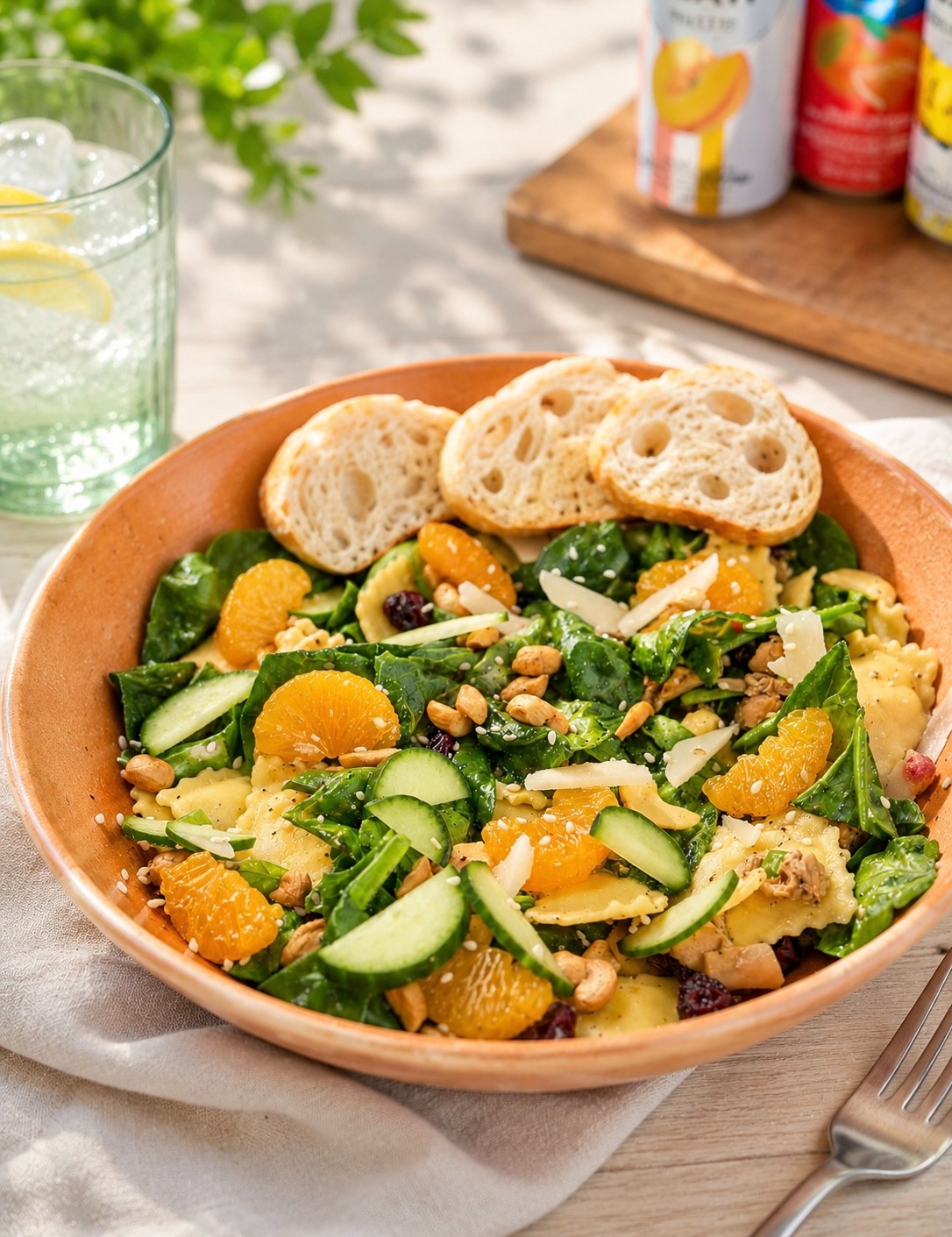 Summer Crunch Salad — handmade ravioli at Biada Ravioli Kitchen in Logan, Utah