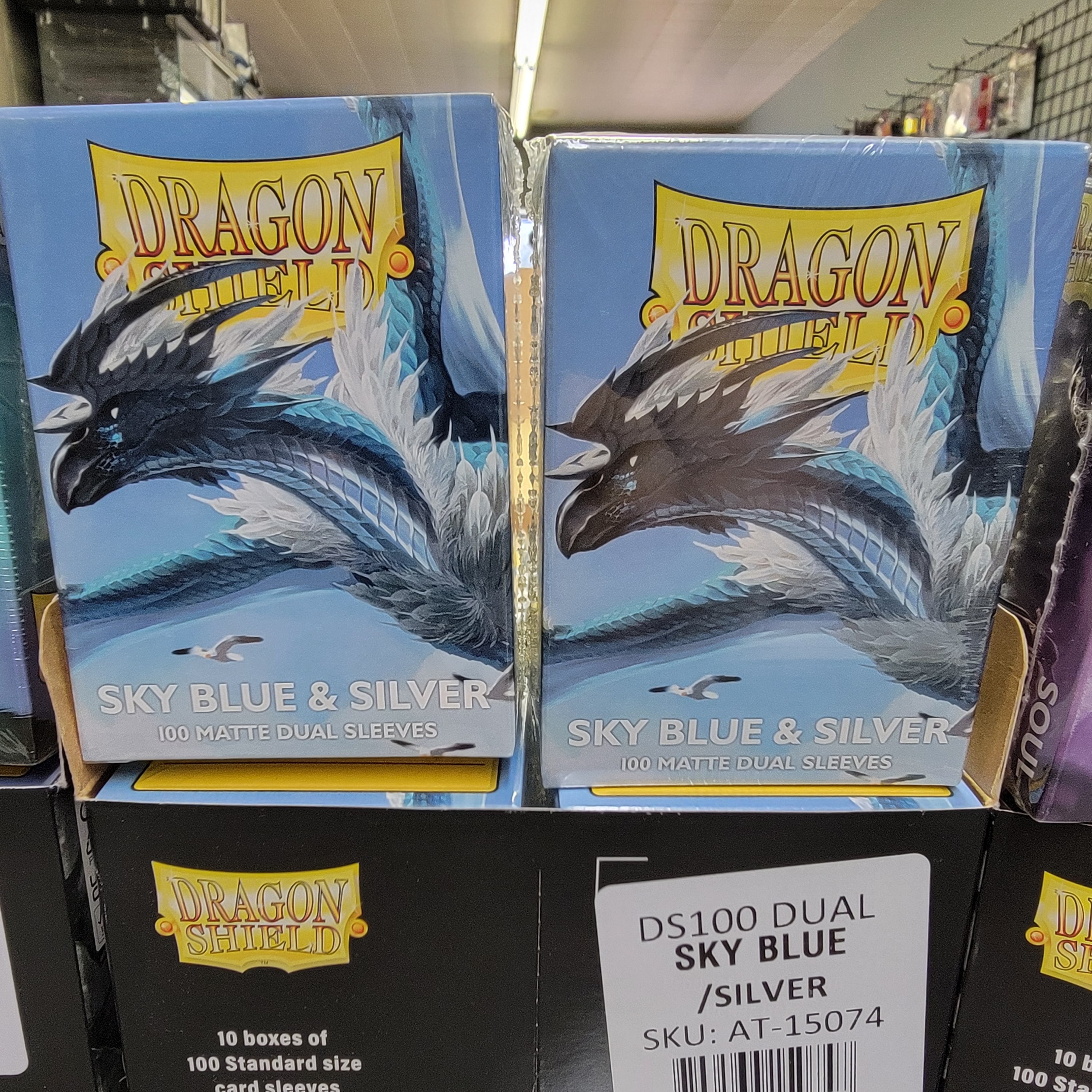 Dragon Shields Sky Blue & SIilver