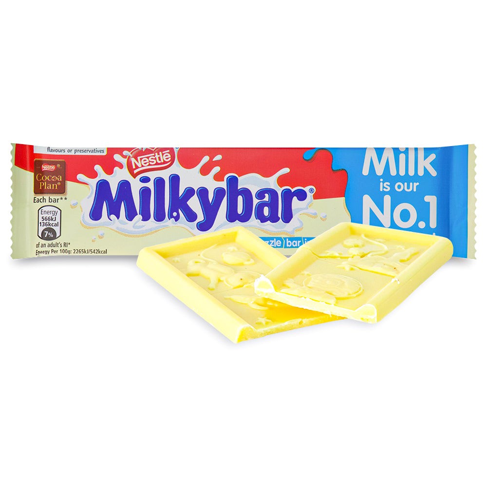 Nestle UK Import Milkybar White Chocolate Bar 25g 40ct