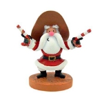 Gunslinging Santa 3 1/2 Inch