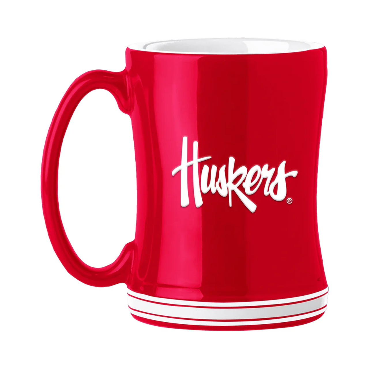 Nebraska Huskers Sculpted Coffee Mug 14oz