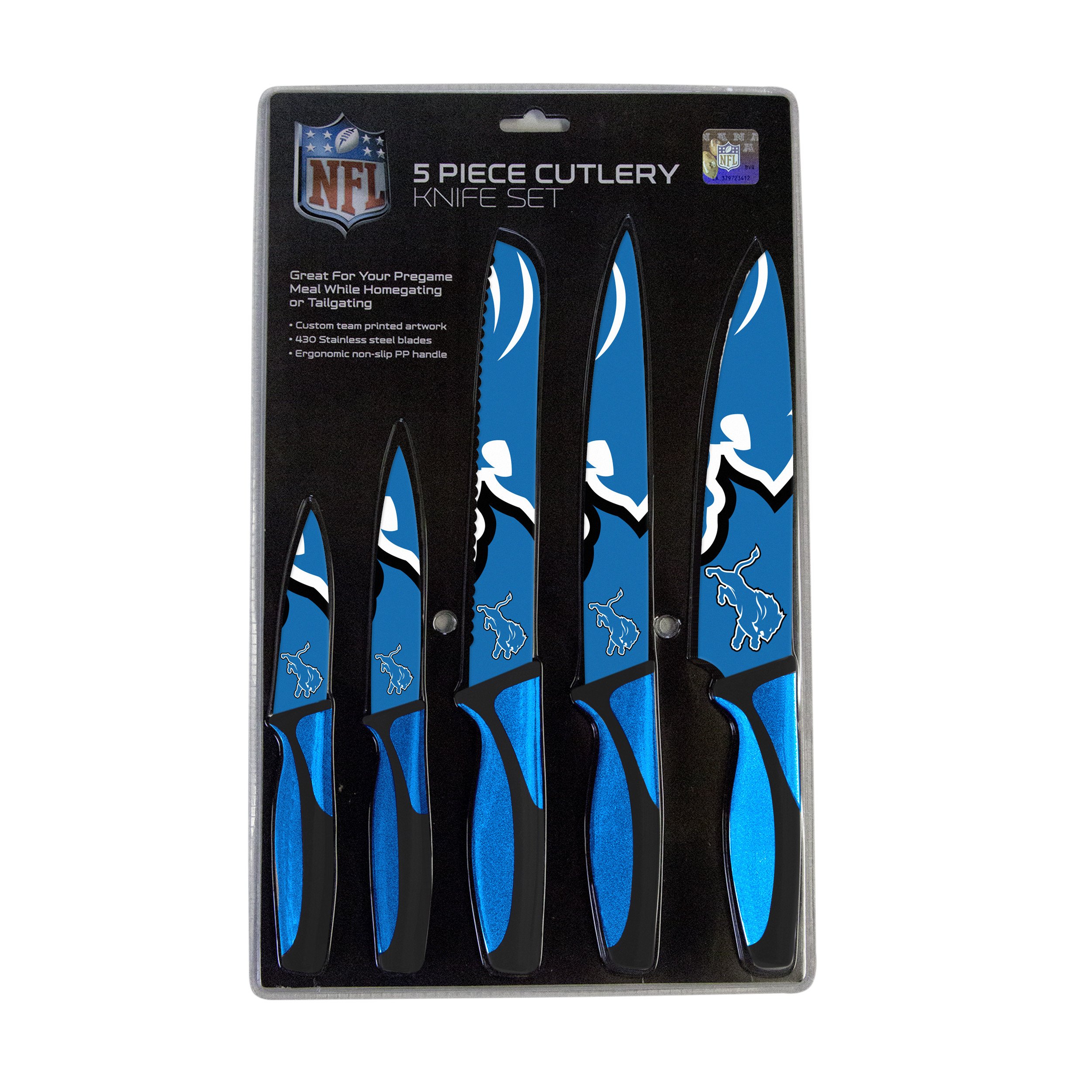 Detroit Lions Kitchen Knife Set - 5 Pack