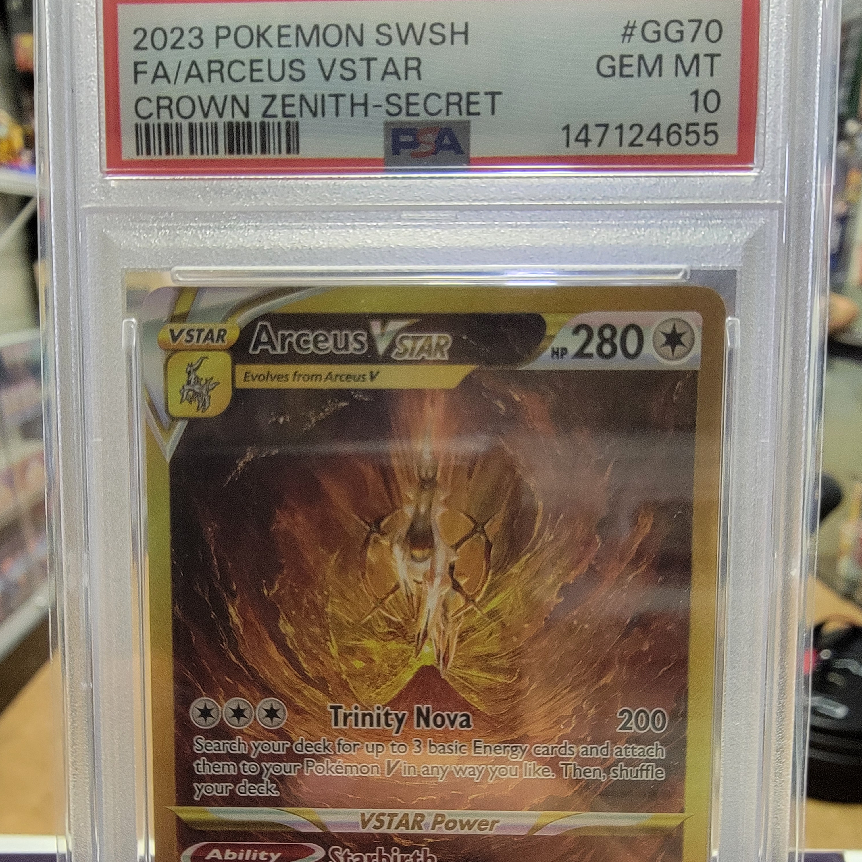 Psa 10 Arceus Vstar GG Graded Card