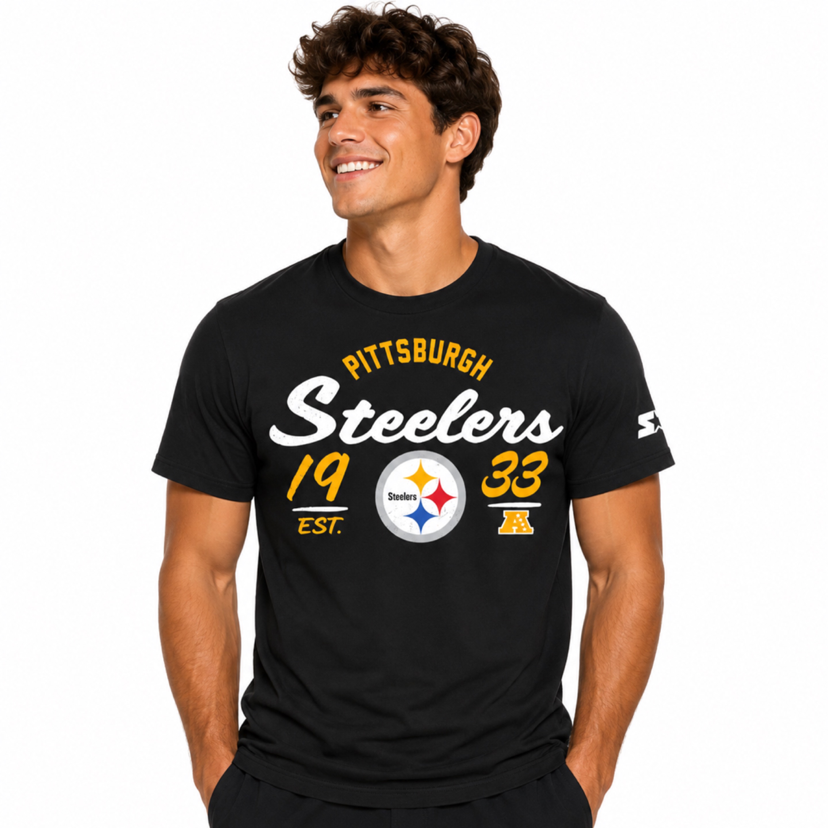 Pittsburgh Steelers Black Starter Heritage Shirt