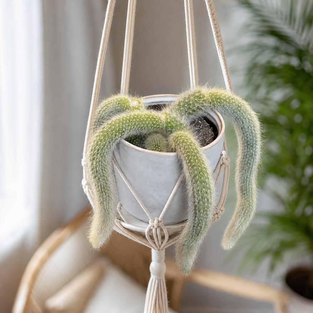 Monkey Tail Cactus - 2x Mini Plug Plants - Trailing Cactus