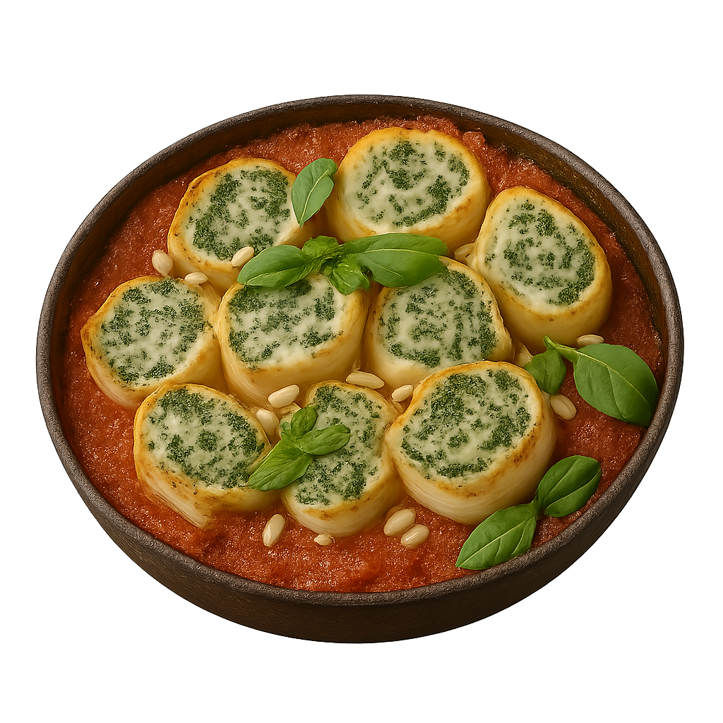 Girelle ricotta and spinach