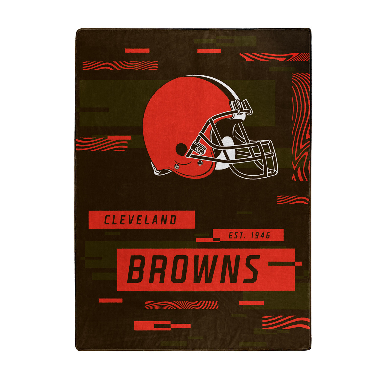 Cleveland Browns Digital Design Raschel Blanket 60x80"