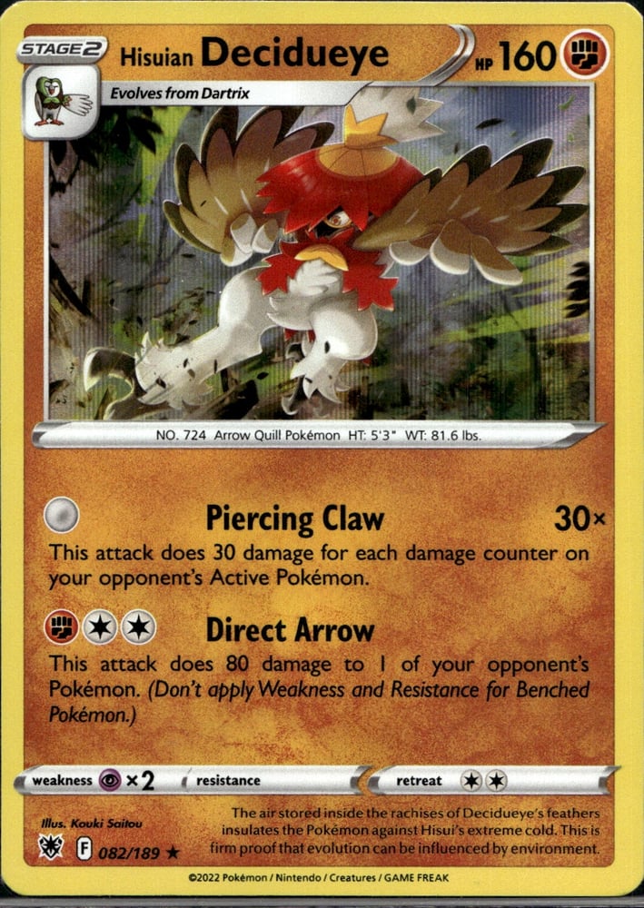 Hisuian Decidueye - SWSH10 82/189