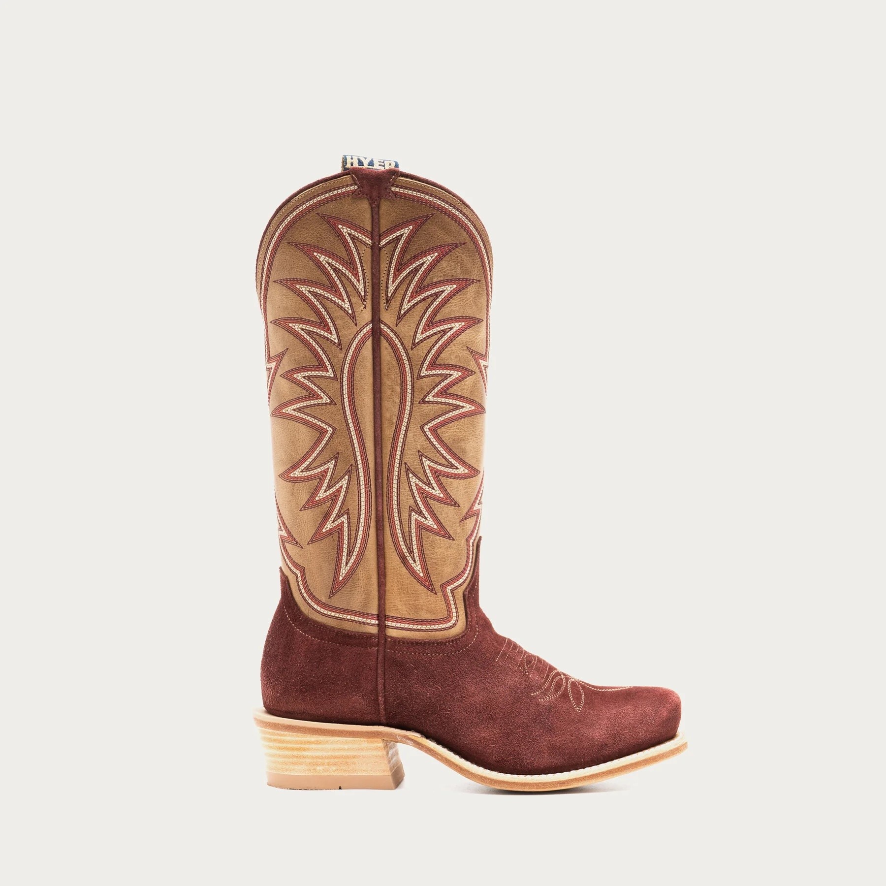 Hyer Boots - Rose Hill Burgundy/Tan