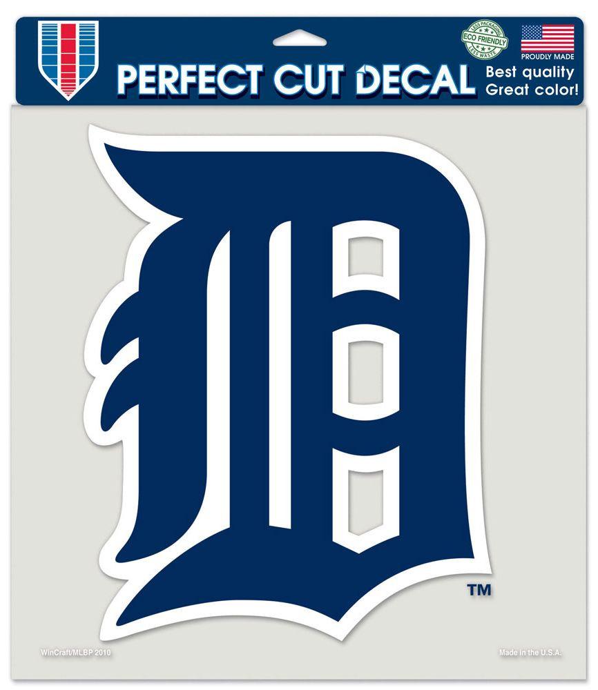 Detroit Tigers Perfect Cut Decal 8x8"