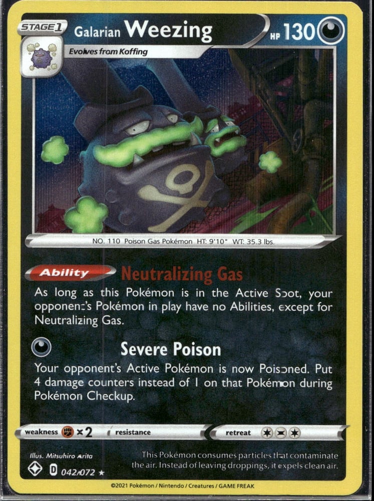 Galarian Weezing - SWSH4.5 42/72
