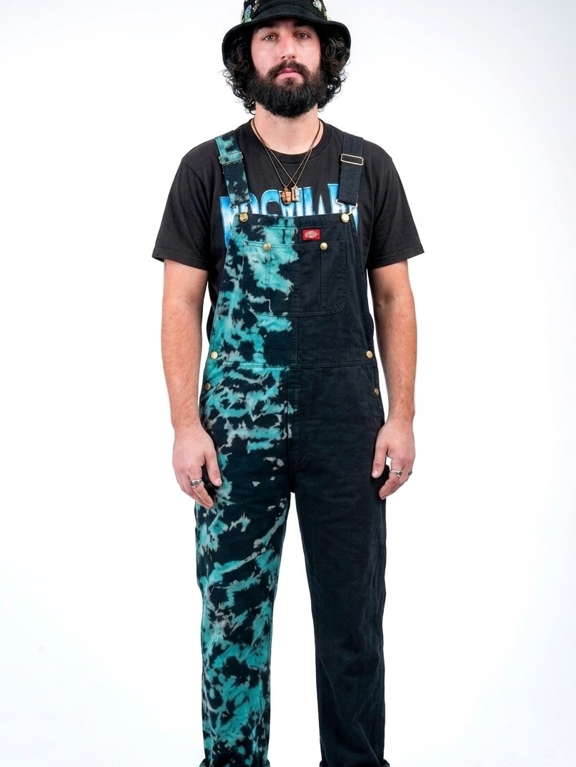 Men’s Dickies Blue & Black Double Dye Tie Dye Noiice Flavoralls