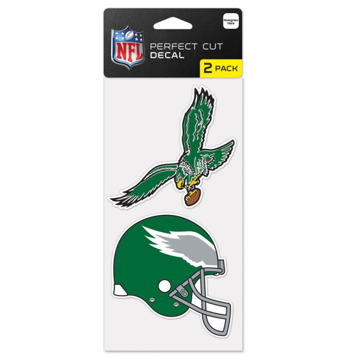 Philadelphia Eagles Retro Die Cut Decals 2Pack