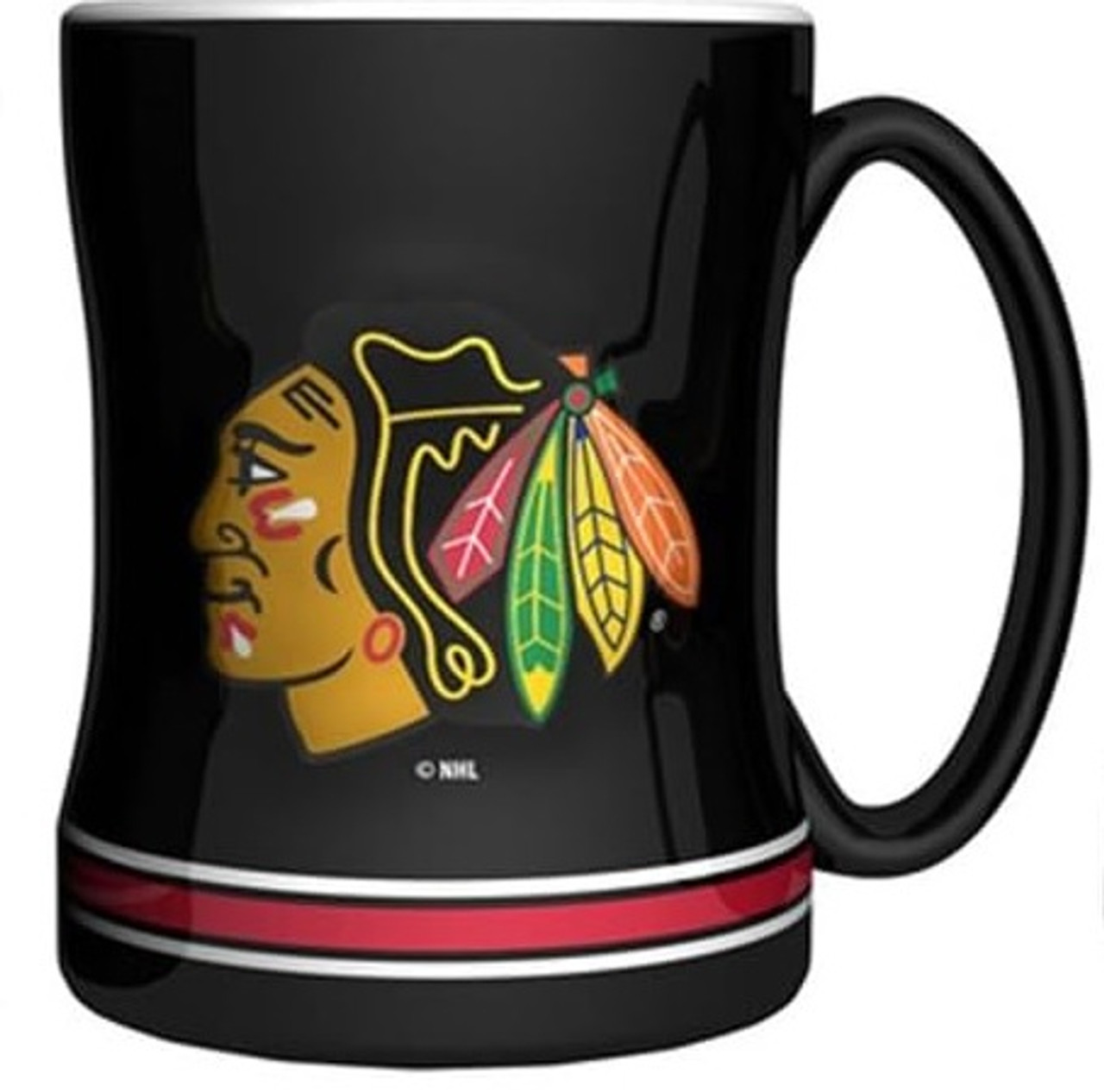 Chicago Blackhawks Sculpted Coffee Mug 14oz