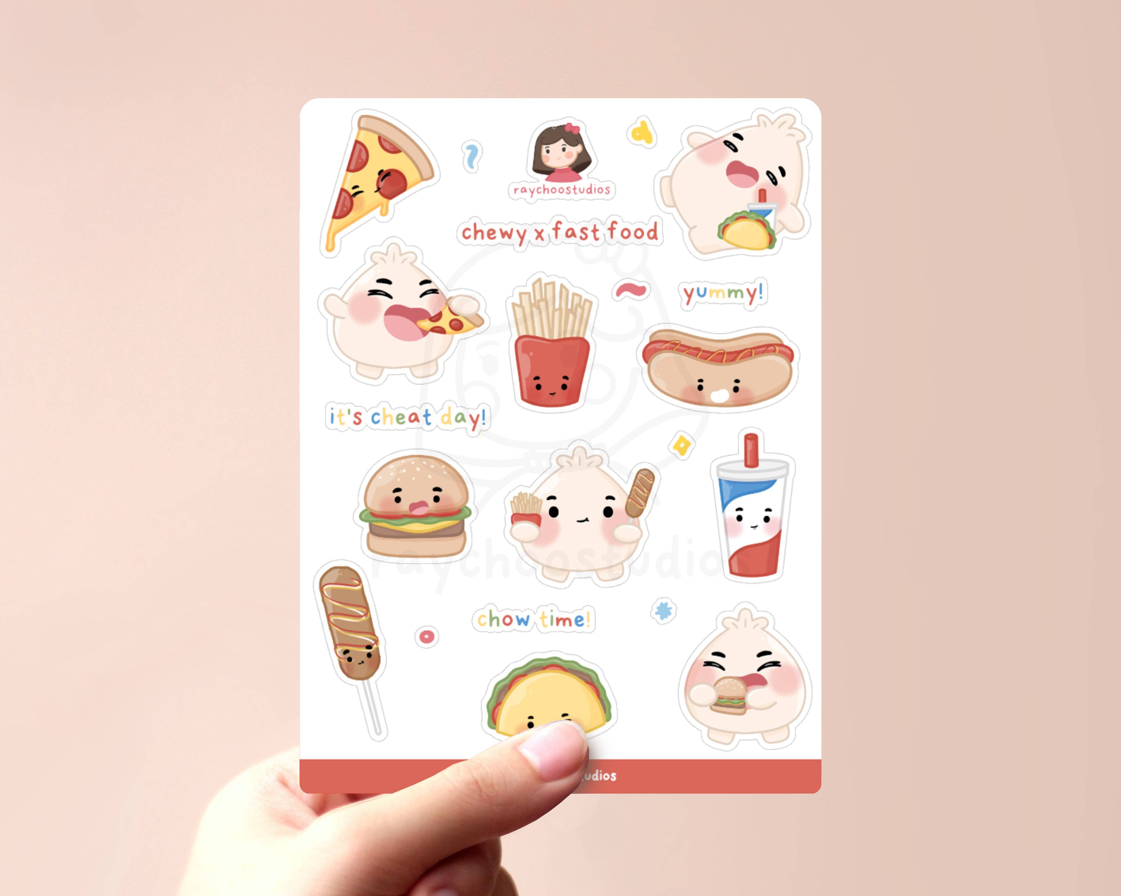 Chewy x Fast Food Sticker Sheet