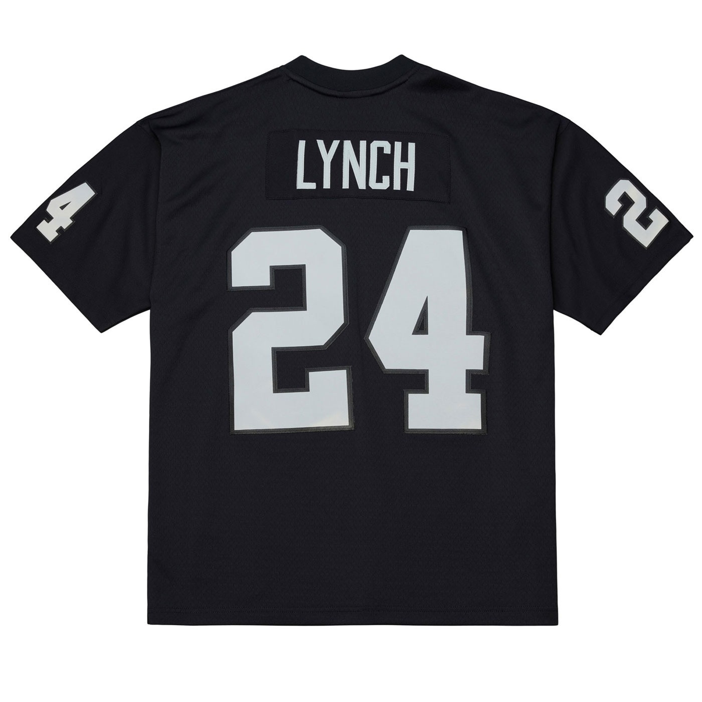 Los Angeles Raiders 2017 Marshawn Lynch #24 Black Mitchell and Ness Jersey