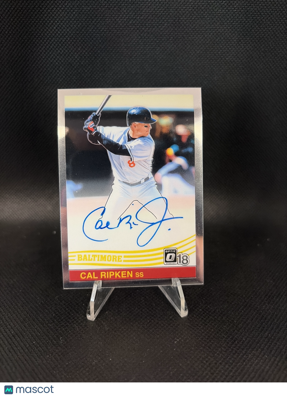 2018 Panini Donruss Optic Cal Ripken Jr. Silver Auto