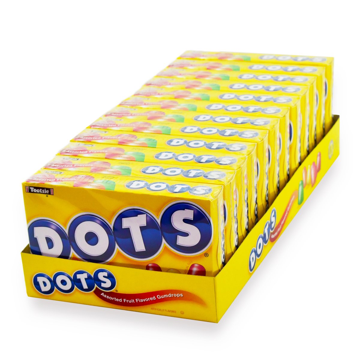 Dots Assorted Fruit Flavored Gumdros 6.5 ounce 12 count theater box