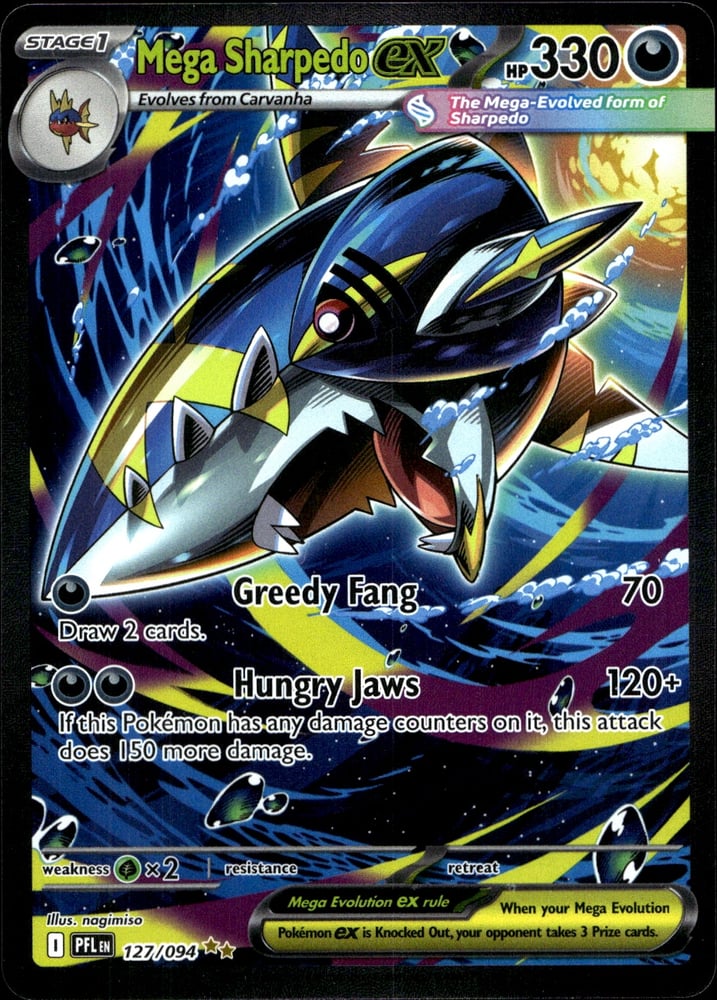 Mega Sharpedo ex - ME02 127/94