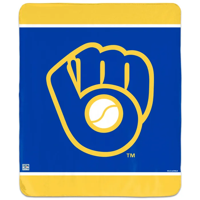 Milwaukee Brewers Cooperstown Collection Winning Image Blanket 50x60"