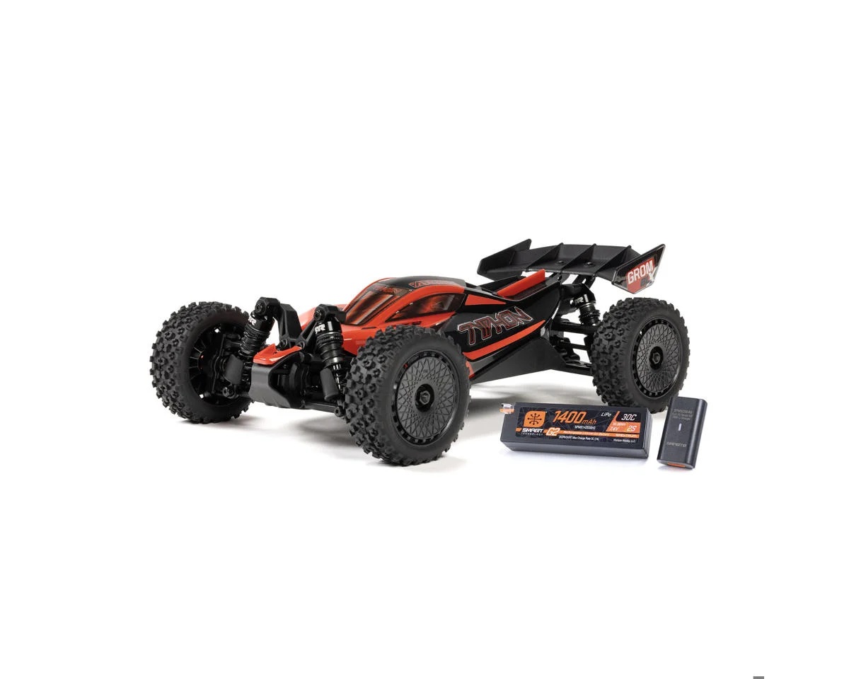 ARRMA Typhon Grom 223S BLX 1/18 Brushless RTR 4WD Buggy Red w/Battery/Charger