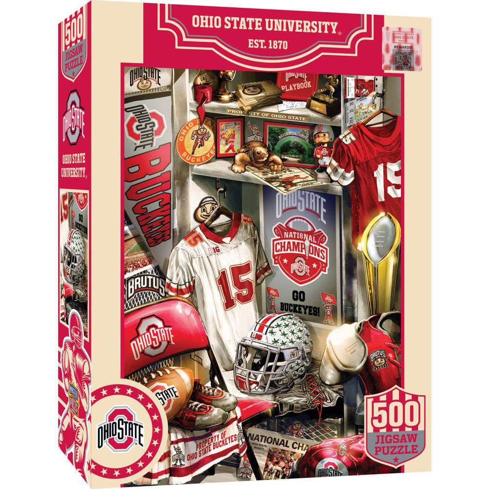 Ohio State Buckeyes Lockeroom Puzzle 500 Piece