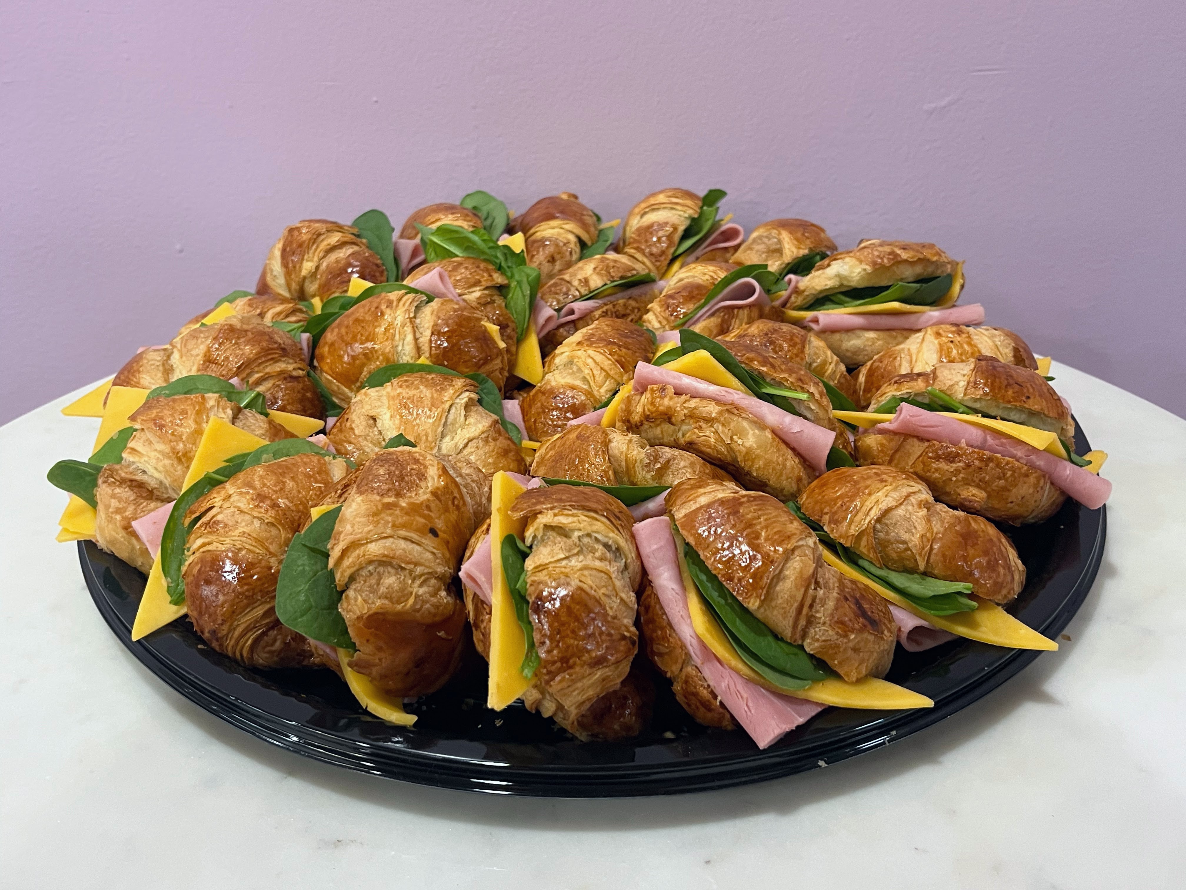 Ham & Cheese Croissants Platter