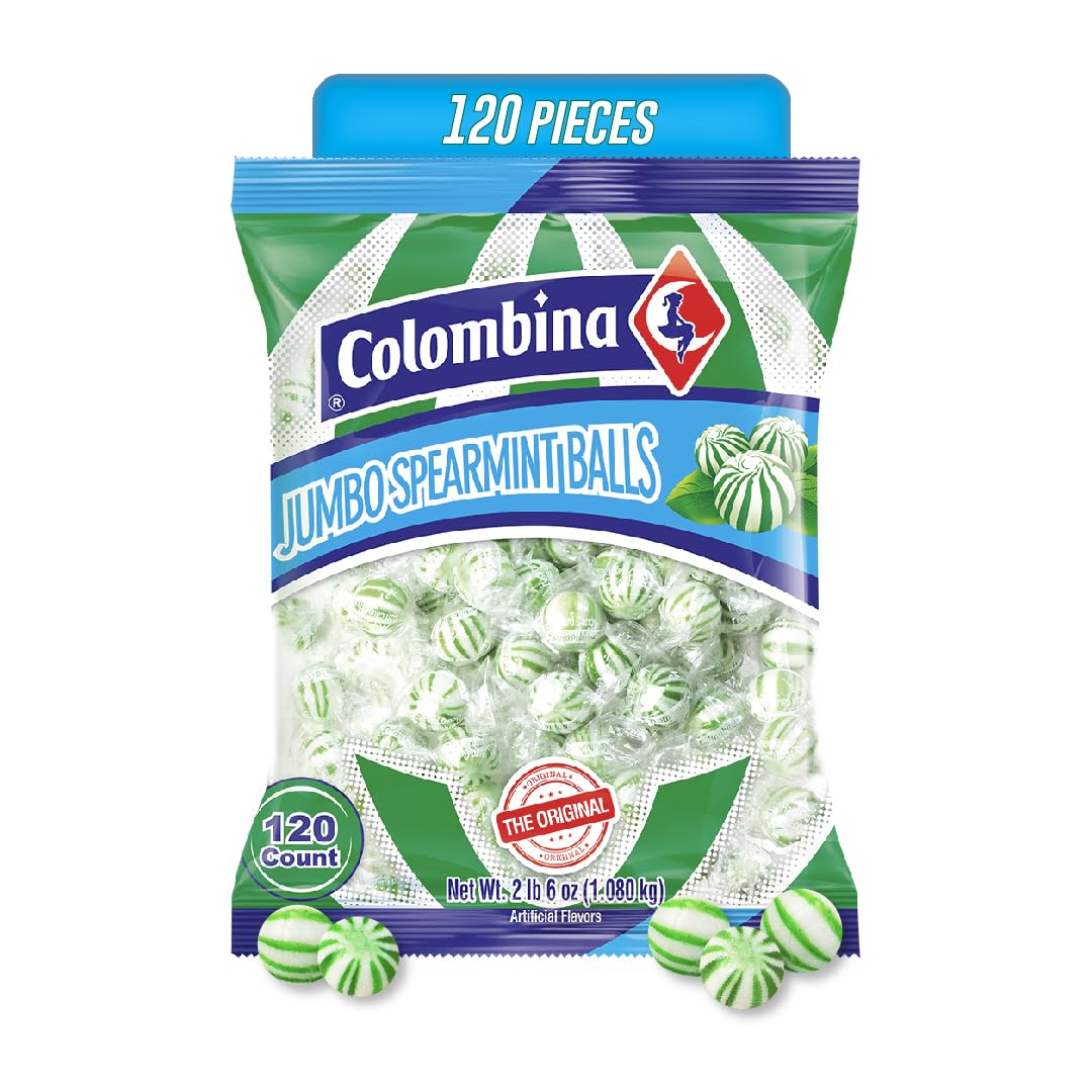 Colombina Jumbo Spearmint Balls 120 Count