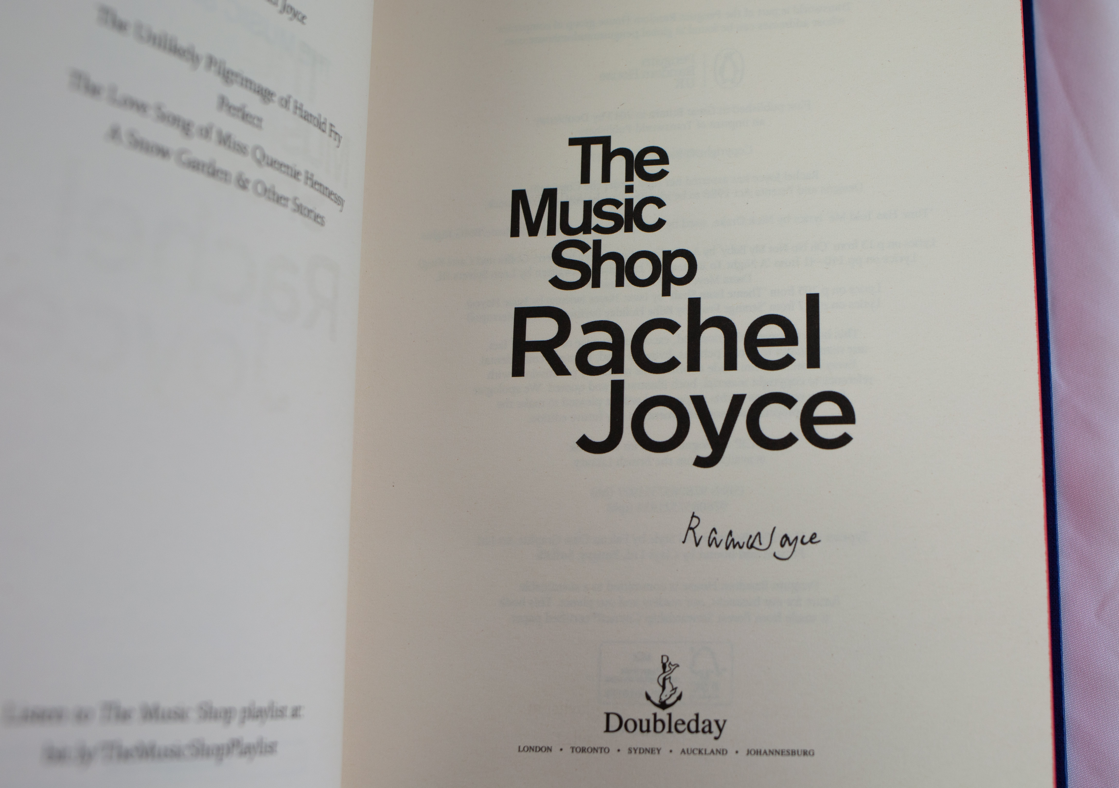 Joyce, Rachel -- The Music Shop [Book]