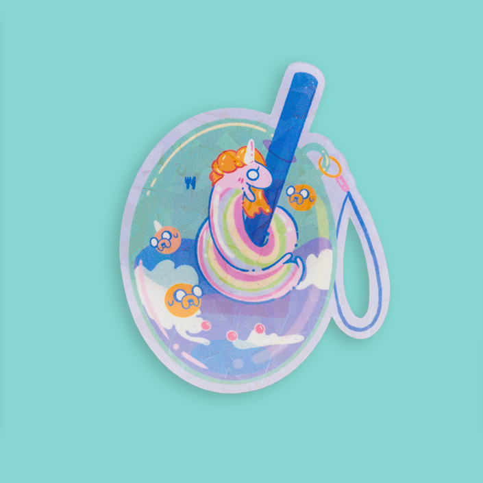 Tamagotchi Lady Rainicorn Sticker