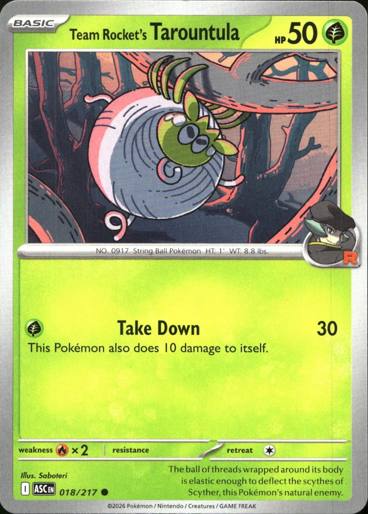 Team Rocket's Tarountula - ME02.5 18/217