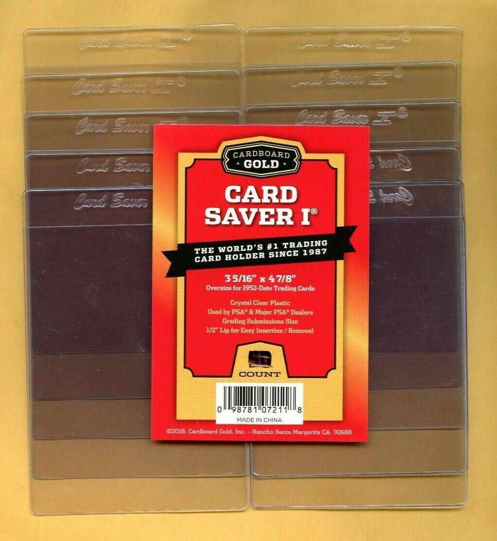 Cardboard Gold CBG-72217-C Card Saver 1 Semi-Rigid Trading Card Holders