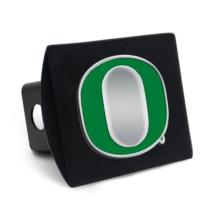 Oregon Ducks Black Metal Hitch Cover