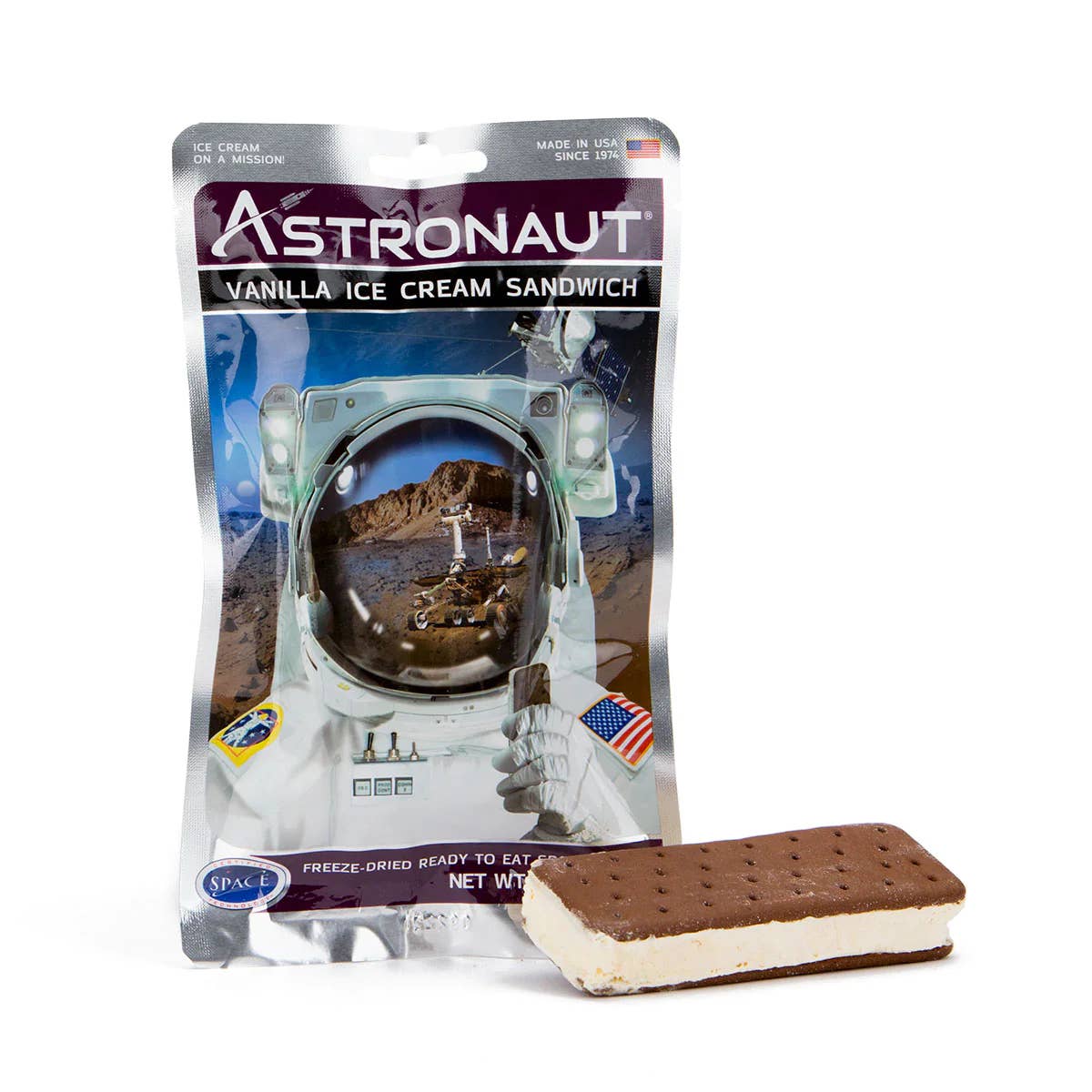 Astronaut Vanilla Ice Cream Sandwich, Freeze Dried, 12ct