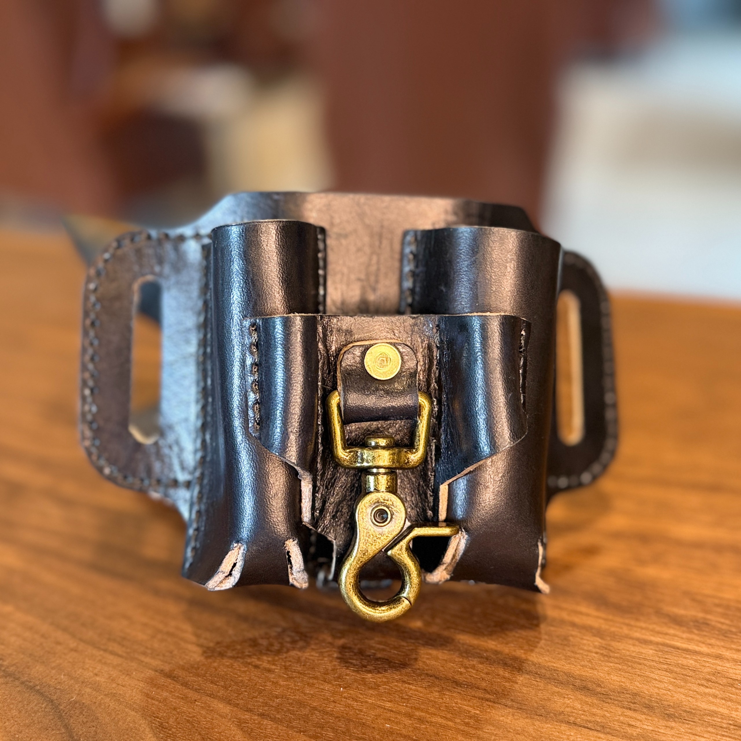 BoneDaddy Leather EDC Belt Organizer Black