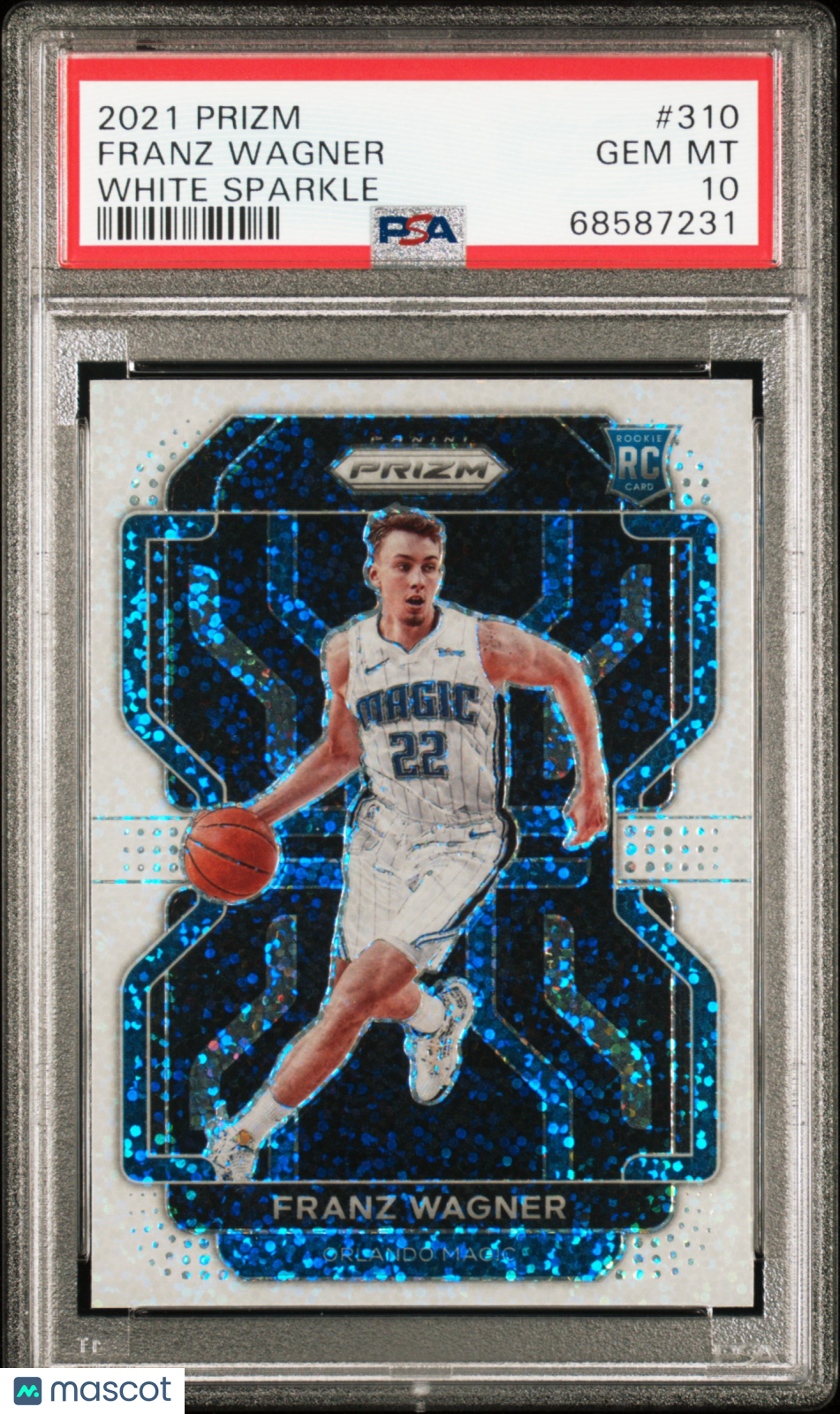 2021 Panini Prizm Franz Wagner #310 White Sparkle PSA 10