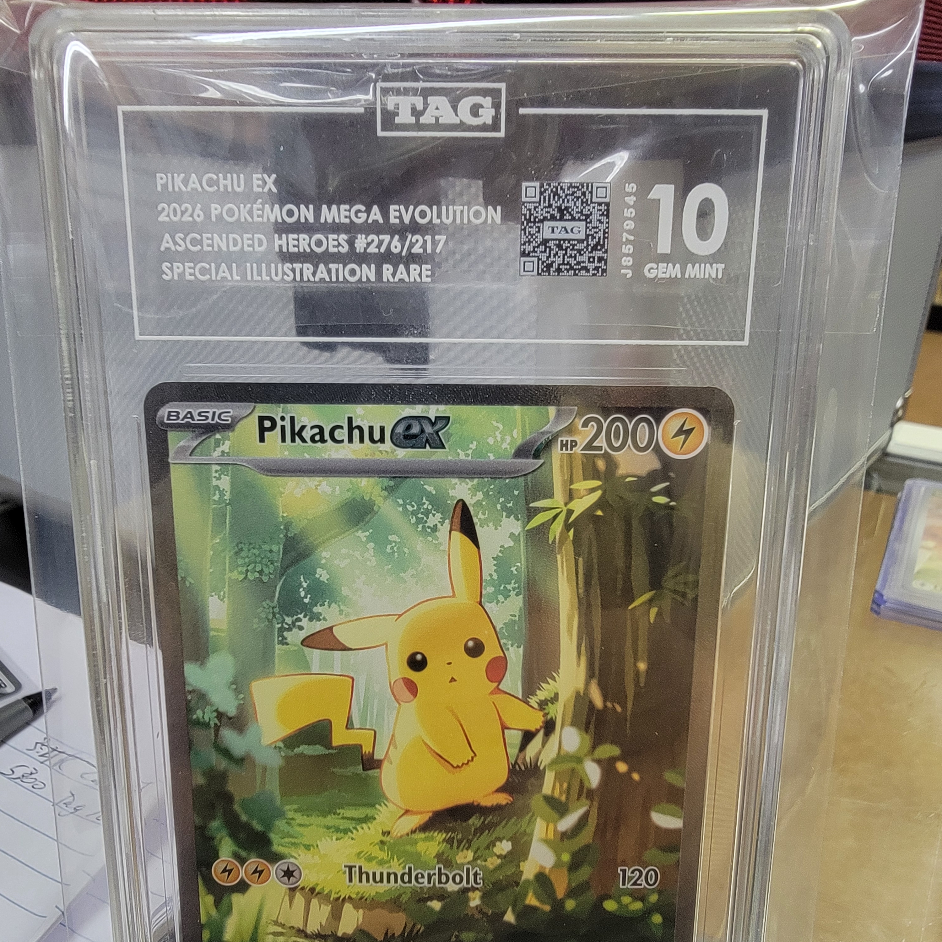Tag 10 Pikachu EX SIR Graded Card